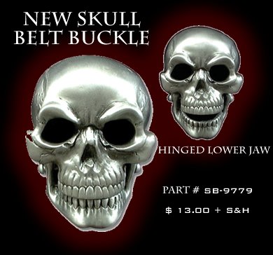 3D Skull Belt Buckle